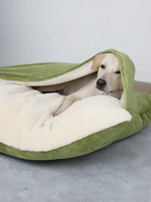 Beds and Furniture Pet Bed for Dog with Removable Cover Large Kennel Warm Dog Bag with Blanket Big Dog House Pet Accessories - Image 3