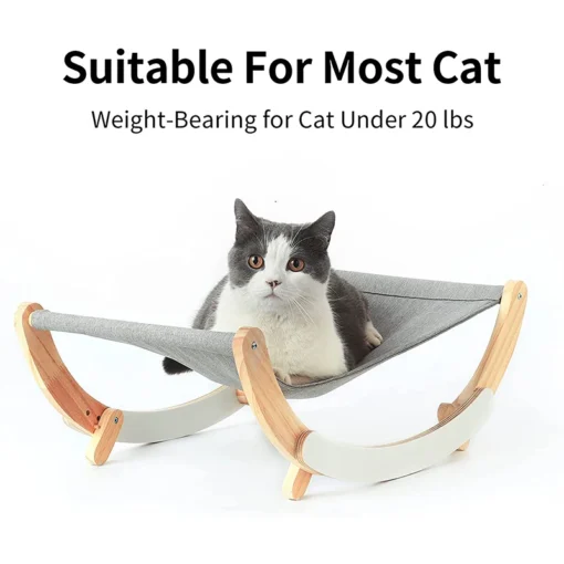 Cute Indoor Kitty Hammock Swing Chair For Relaxing Sleeping Pet Cats Furniture Gift for Your Small To Medium Size Pets Cat Accessories - Image 2