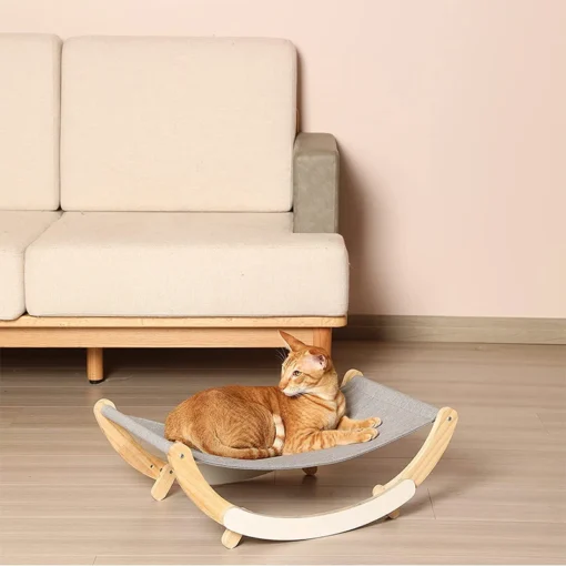 Cute Indoor Kitty Hammock Swing Chair For Relaxing Sleeping Pet Cats Furniture Gift for Your Small To Medium Size Pets Cat Accessories - Image 5