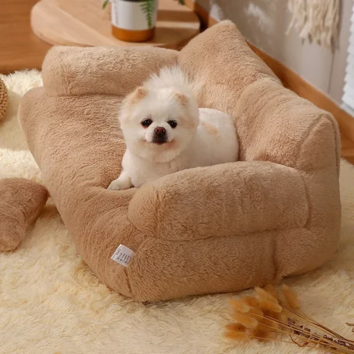 Comfortable Plush Cat Dog Sofa Beds Washable Thicken Cushion Warm Pet Dog Nest Cat Beds Dog Sleep Cat Furniture Pet Accessories - Image 4