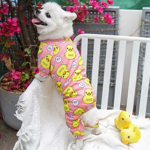 Cute Soft Puppy Dog Pyjamas Jumpsuit Rompers For Small Dogs Onesies Bodysuits For Pet Puppy Dog Cat Apparel Fashion - Image 9