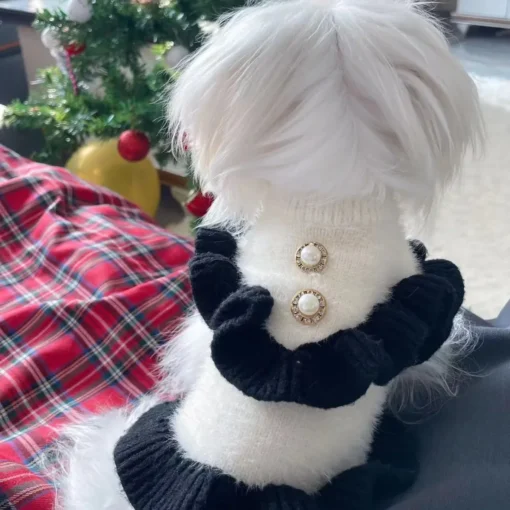 Pet Fashion Apparel Winter Clothes Maltese Dress Cat Chihuahua Puppy Yorkie Poodle Pomeranian Shih Tzu Bichon Schnauzer Pet Fashion Clothing - Image 6