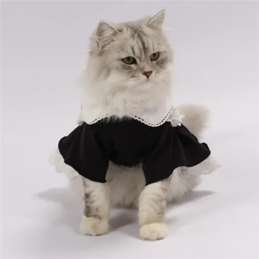 Cute Maid Outfit For Small Dog Summer Cat Clothing Skirt Chihuahua Pomeranian Yorkshire Puppy Costume Pet Dress Apparel Fashion - Image 21