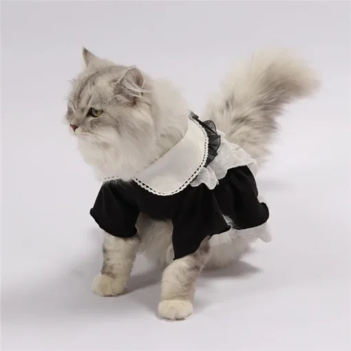 Cute Maid Outfit For Small Dog Summer Cat Clothing Skirt Chihuahua Pomeranian Yorkshire Puppy Costume Pet Dress Apparel Fashion - Image 22