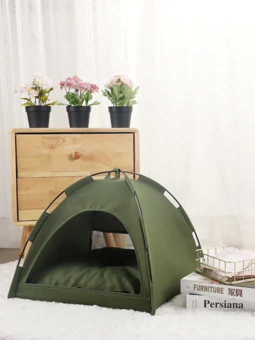 Cute Kitten Tent House Pet Supplies Cats Bed House Warm Cushions Pet Supplies Products Accessories Furniture Sofa Basket Beds Winter Clamshell - Image 7