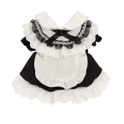 Cute Maid Outfit For Small Dog Summer Cat Clothing Skirt Chihuahua Pomeranian Yorkshire Puppy Costume Pet Dress Apparel Fashion - Image 3