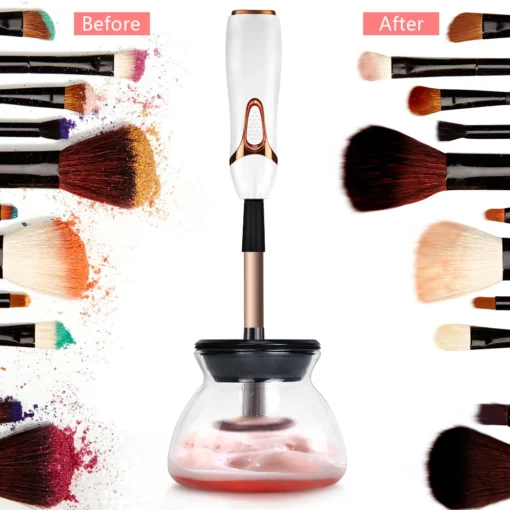 Electric Professional Makeup Brush Cleaner Automatic 10 Second Fast Washing Drying Cleaning Makeup Brushes Cleaner Beauty Tools - Image 11