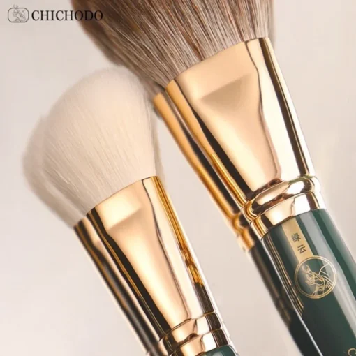 High Quality Animal And Fibre Hair Makeup Brush Green Cloud Skin Friendly Cosmetic Brushes Series Beauty Pens Professional Make Up Beauty Tools - Image 4