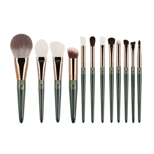 High Quality Animal And Fibre Hair Makeup Brush Green Cloud Skin Friendly Cosmetic Brushes Series Beauty Pens Professional Make Up Beauty Tools - Image 11