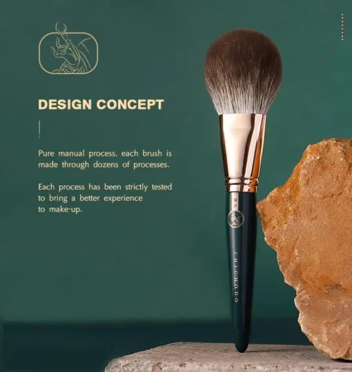 High Quality Animal And Fibre Hair Makeup Brush Green Cloud Skin Friendly Cosmetic Brushes Series Beauty Pens Professional Make Up Beauty Tools - Image 7