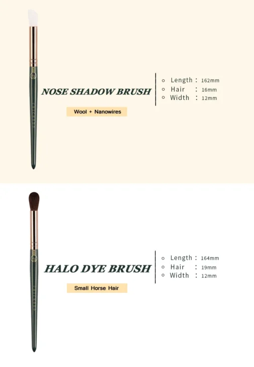 High Quality Animal And Fibre Hair Makeup Brush Green Cloud Skin Friendly Cosmetic Brushes Series Beauty Pens Professional Make Up Beauty Tools - Image 15