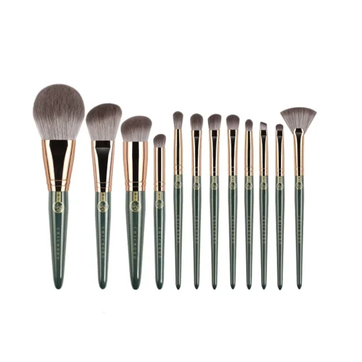 High Quality Animal And Fibre Hair Makeup Brush Green Cloud Skin Friendly Cosmetic Brushes Series Beauty Pens Professional Make Up Beauty Tools - Image 12