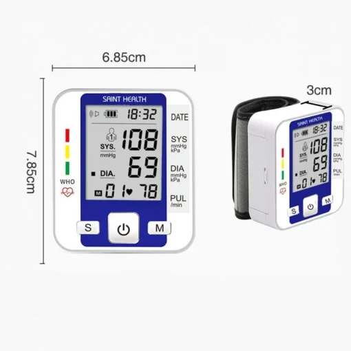 Smart Digital Wrist Blood Pressure Monitor LCD Digital Display Portable Medical Machine To Measure Blood Pressure Pulse Rate Diagnostic Tool Medical Equipment - Image 6