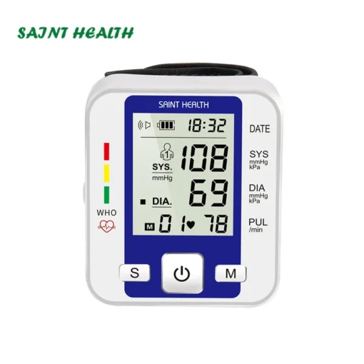 Smart Digital Wrist Blood Pressure Monitor LCD Digital Display Portable Medical Machine To Measure Blood Pressure Pulse Rate Diagnostic Tool Medical Equipment - Image 2