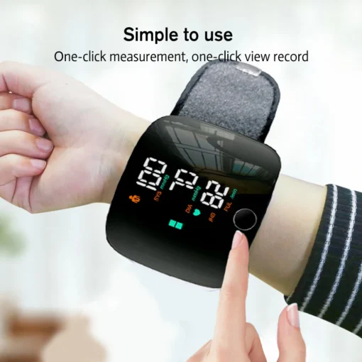 Digital Wrist Smart Automatic Blood Pressure Monitor Ergonomic Design LCD  Sphygmomanometer Heart Beat Rate Pulse Meter HD Large Screen Medical Equipment - Image 14