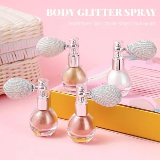 Glitter Spray Body Pailette Spray Highlighter Powder Spray Gloss Glitter Powder Spray Loose Powder Spray Makeup For Face Body - Image 15