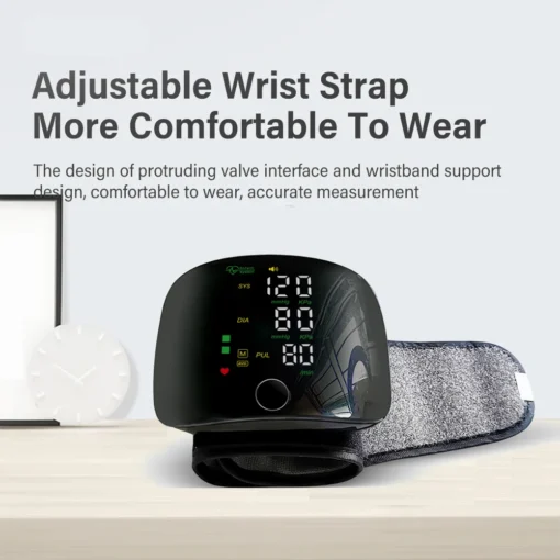 Digital Wrist Smart Automatic Blood Pressure Monitor Ergonomic Design LCD  Sphygmomanometer Heart Beat Rate Pulse Meter HD Large Screen Medical Equipment - Image 11