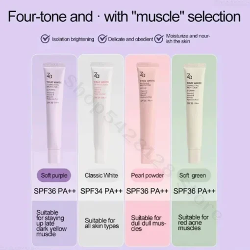 Invisible Pores Brightening Long Lasting Easy To Absorb Makeup Primer Skin Tone Moisturising Concealer Modifying Redness And Dark Yellow Soothes And Brightens Skin - Image 4