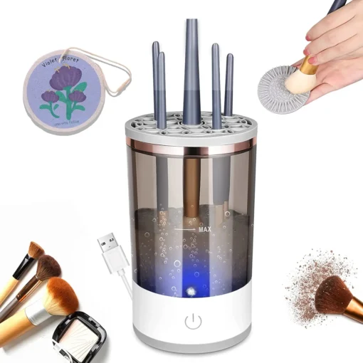 Electric Make Up Bush Professional Automatic Cosmetic Cleaner Machine Portable Beauty Tools - Image 2