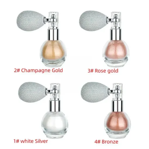 Glitter Spray Body Pailette Spray Highlighter Powder Spray Gloss Glitter Powder Spray Loose Powder Spray Makeup For Face Body - Image 3