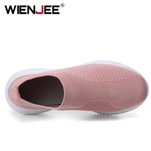 Women Vulcanized Shoes High Quality Women Sneakers Slip On Flats Shoes Women Loafers Plus Size 42 Walking Flat - Image 4