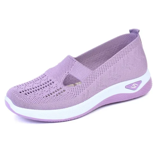 Customized Summer Mesh Breathable Sneakers Women Light Slip on Casual Shoes - Image 4