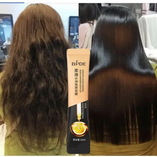 Keratin Hair Mask 5 Second Fast Repairing For Damaged Frizzy Hair Magical Softening Smoothing Shiny for Permanent Moisturizing Hair Care - Image 14