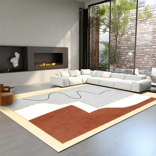 Luxury Nordic Style Modern Rug Carpet For Living Room Large Area Home Office Bedroom Coffee Table Sofa Rug Room Non-slip Rugs Entry Porch Door Mat For Home Lovers - Image 10