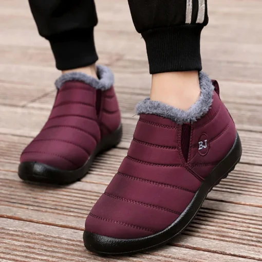 Sneakers Winter 2022 Women Waterproof Shoes Comfortable Platform Shoes Walking Platform Sneakers Ankle Black Mujer Shoes Woman - Image 4