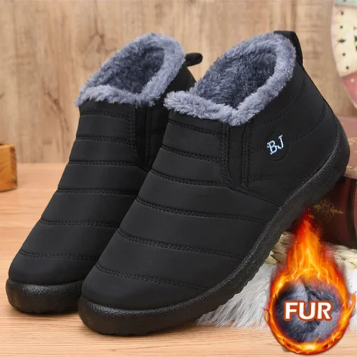 Sneakers Winter 2022 Women Waterproof Shoes Comfortable Platform Shoes Walking Platform Sneakers Ankle Black Mujer Shoes Woman